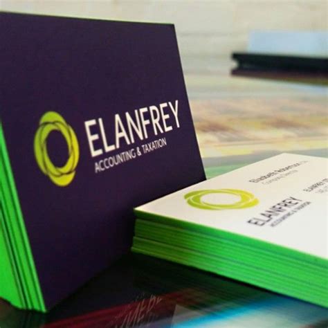lime green business cards|business cards painted edge.